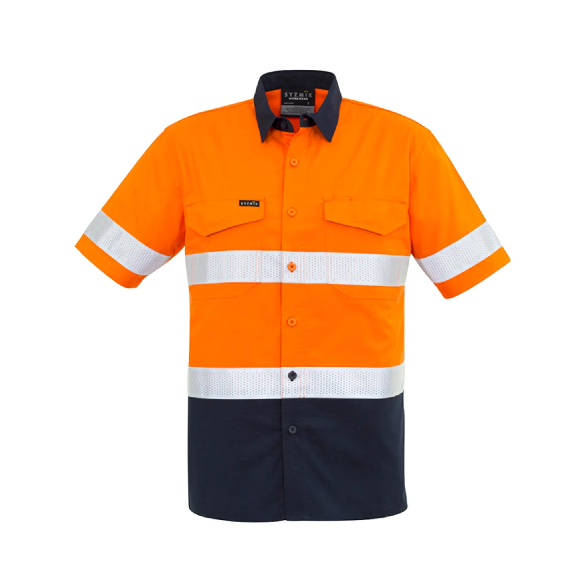 MENS RUGGED COOLING TAPED HI VIS SPLICED S/S SHIRT - ZW835
