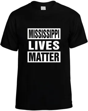 Mississippi Lives Matter Unisex T-Shirt Novelty Graphic Tee Shirt