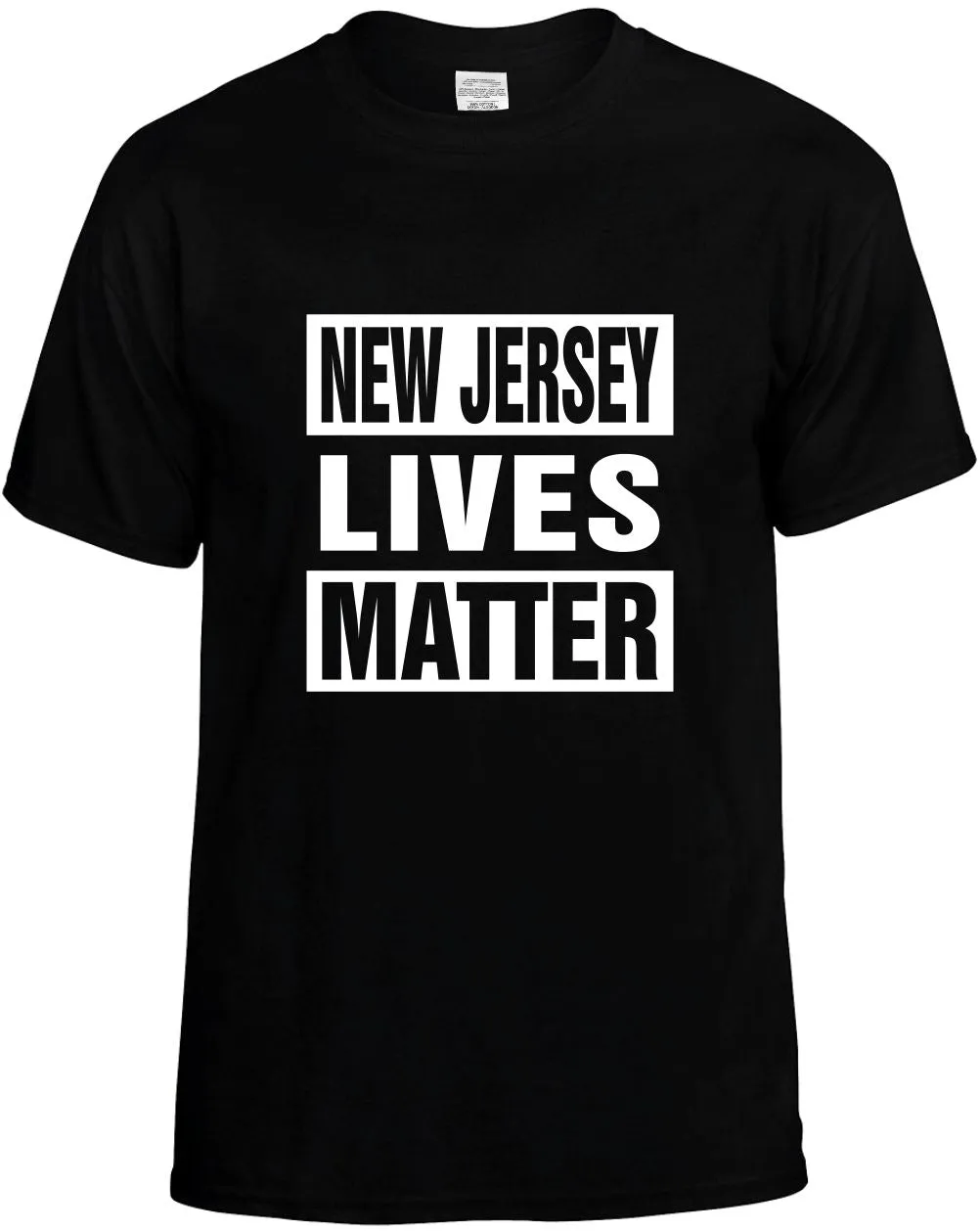 New Jersey Lives Matter Unisex T-Shirt Novelty Graphic Tee Shirt