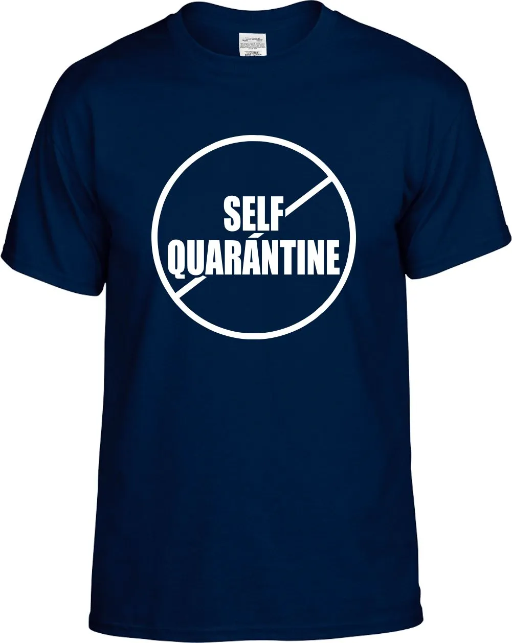 No Anti Self Quarantine Unisex T-Shirt Novelty Graphic Tee Shirt