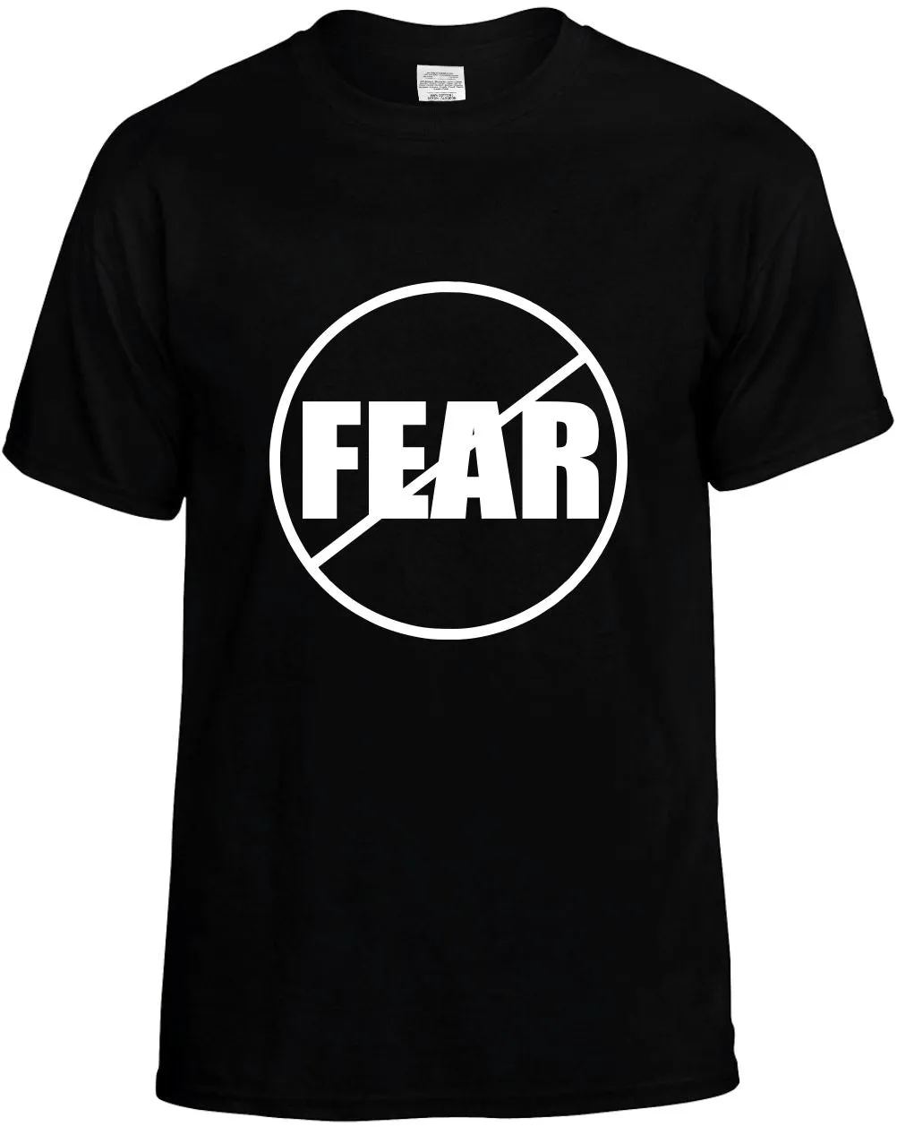 No Fear Anti-Fear  Unisex T-Shirt Novelty Graphic Tee Shirt