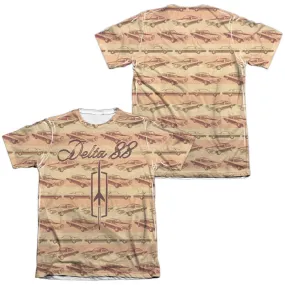 Oldsmobile Delta 88 (Front/Back Print) Poly/Cotton Blend Short-Sleeve T-Shirt