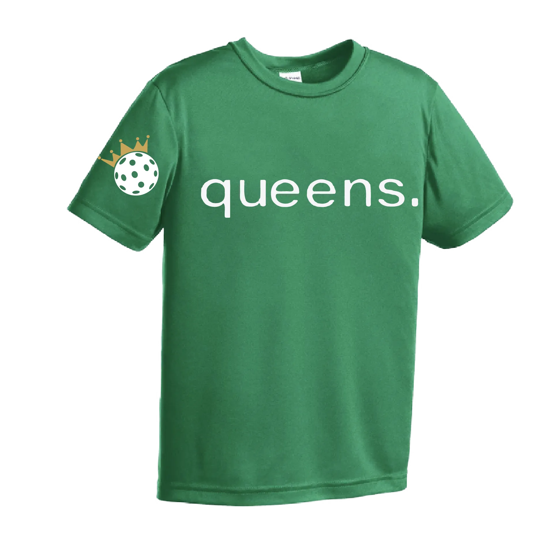 Pickleball Queens and Crown | Youth Short Sleeve Pickleball Shirts | 100% Polyester