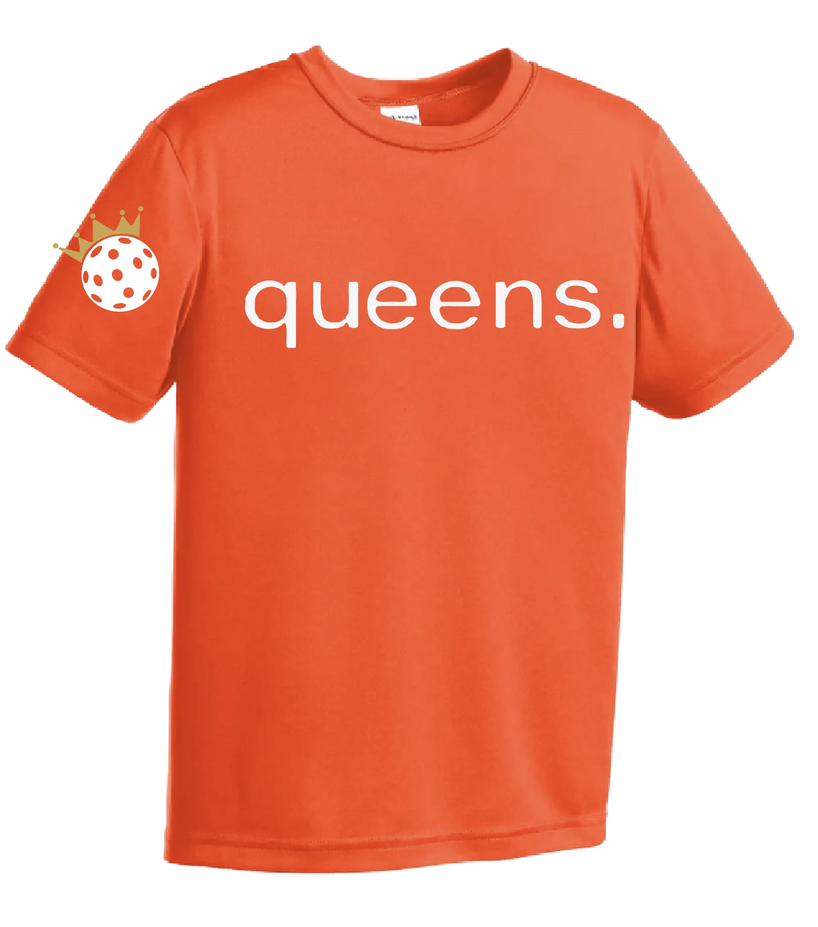 Pickleball Queens and Crown | Youth Short Sleeve Pickleball Shirts | 100% Polyester