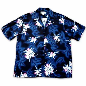 poipu grey hawaiian aloha rayon shirt