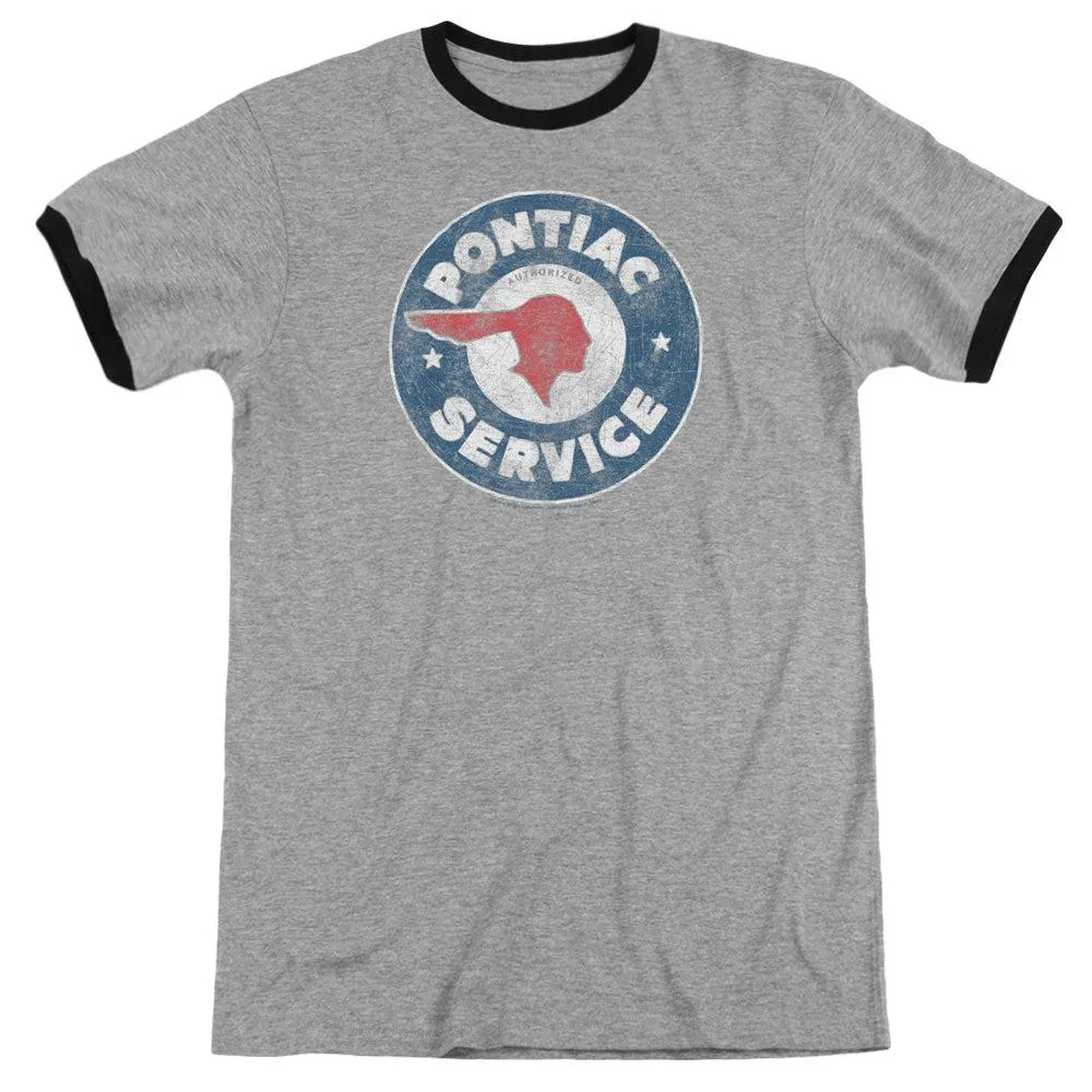 Pontiac Vintage Pontiac Service Ringer Short-Sleeve T-Shirt