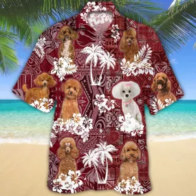 Poodle Hawaiian Shirt, Dog Hawaii Shirt Short Sleeve