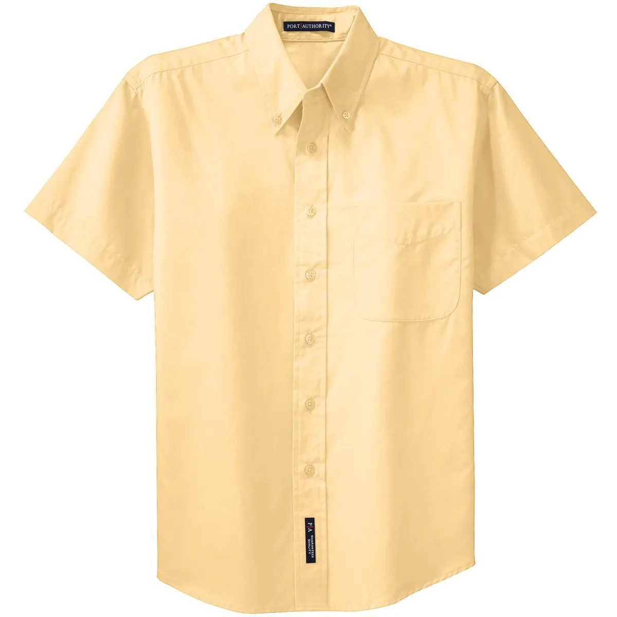 Port Authority Men's Yellow Short Sleeve Easy Care Shirt