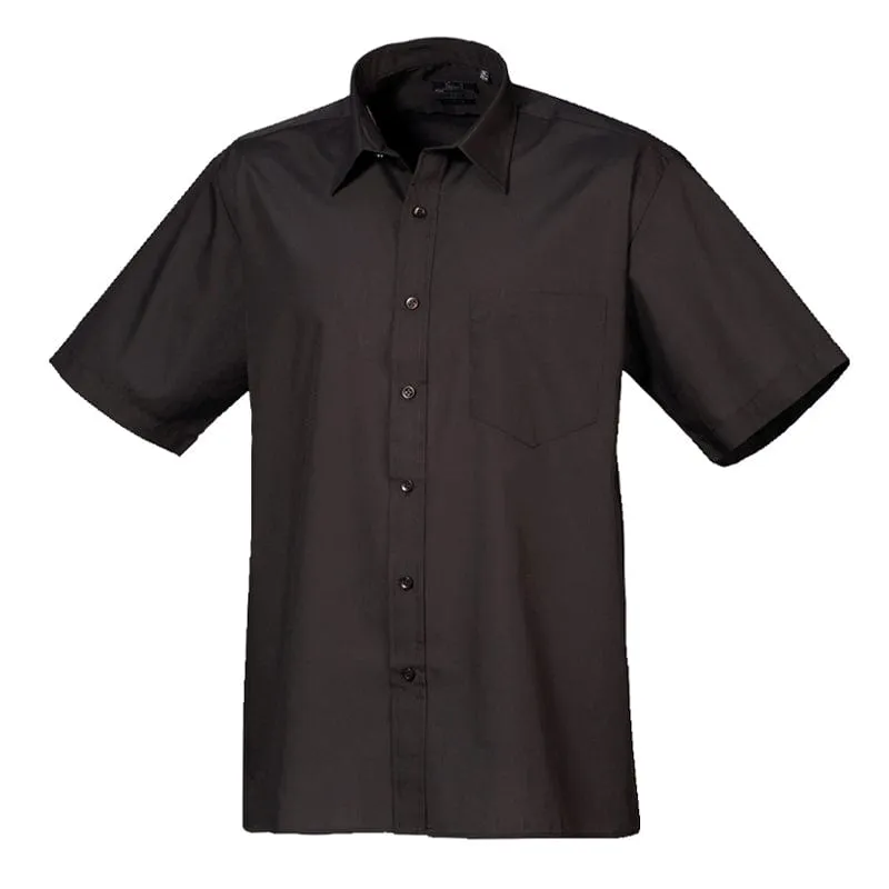 Premier Mens Short Sleeve Poplin Shirt PR202