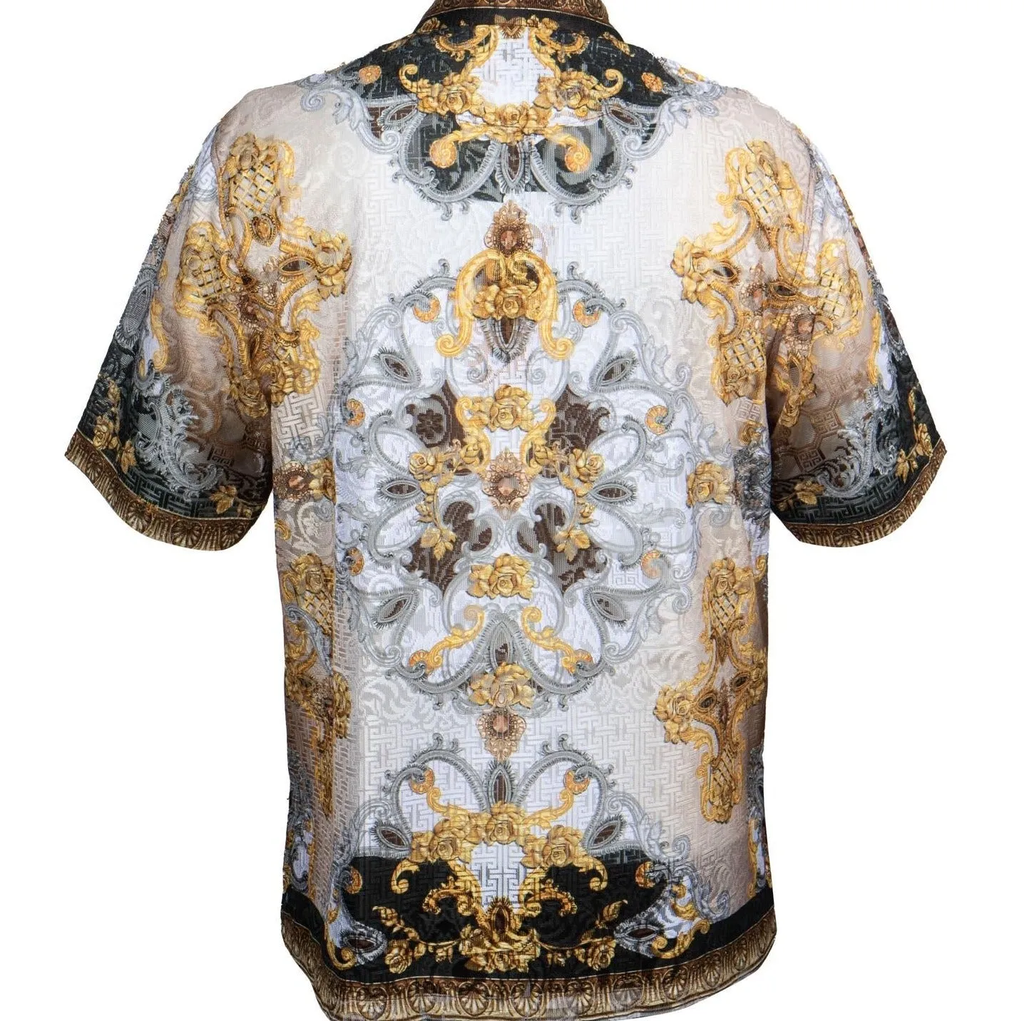 Prestige Lace-600 Short Sleeve Shirt Brown