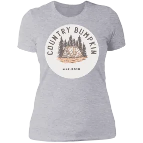 "Country Bumpkin" Cottage Est 2018 NL3900 Ladies' Boyfriend T-Shirt