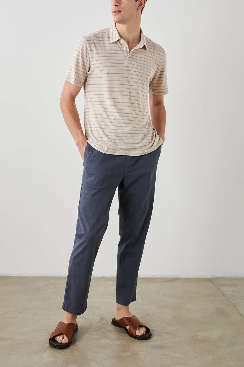 Rails Napoli Short Sleeve Stripe Polo in Toulouse Sunset Stripe
