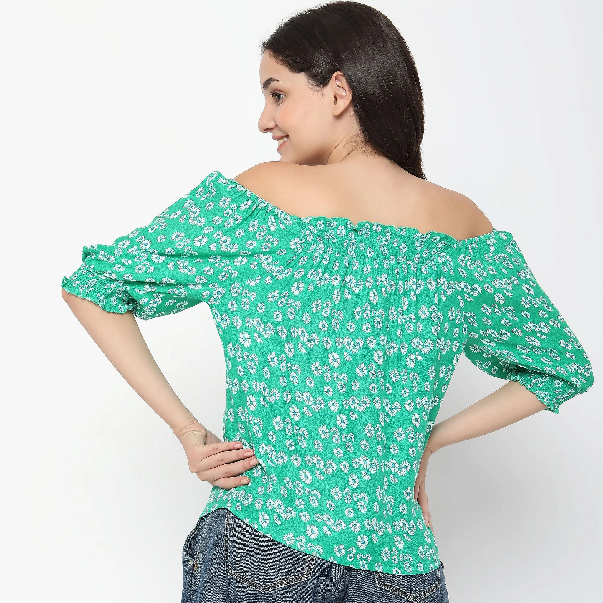 Regular Fit Floral Top