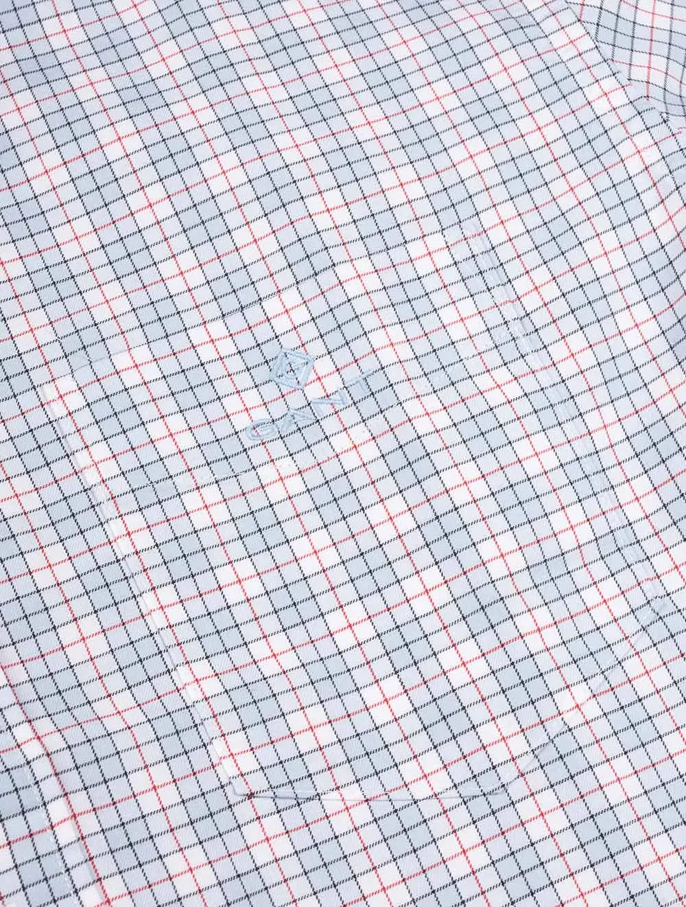 Regular Fit Twill Shortsleeve Shirt Hamptons Blue