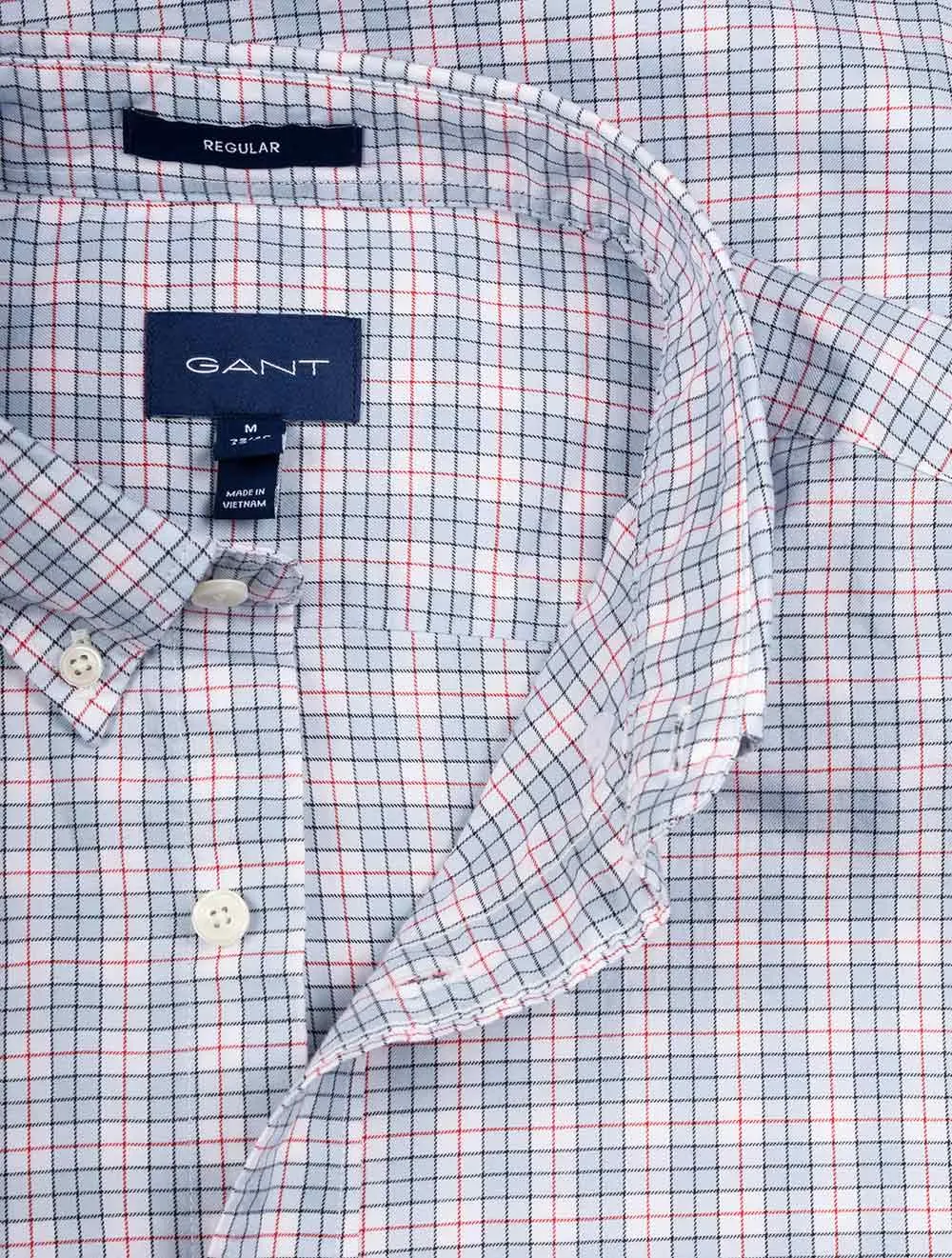 Regular Fit Twill Shortsleeve Shirt Hamptons Blue