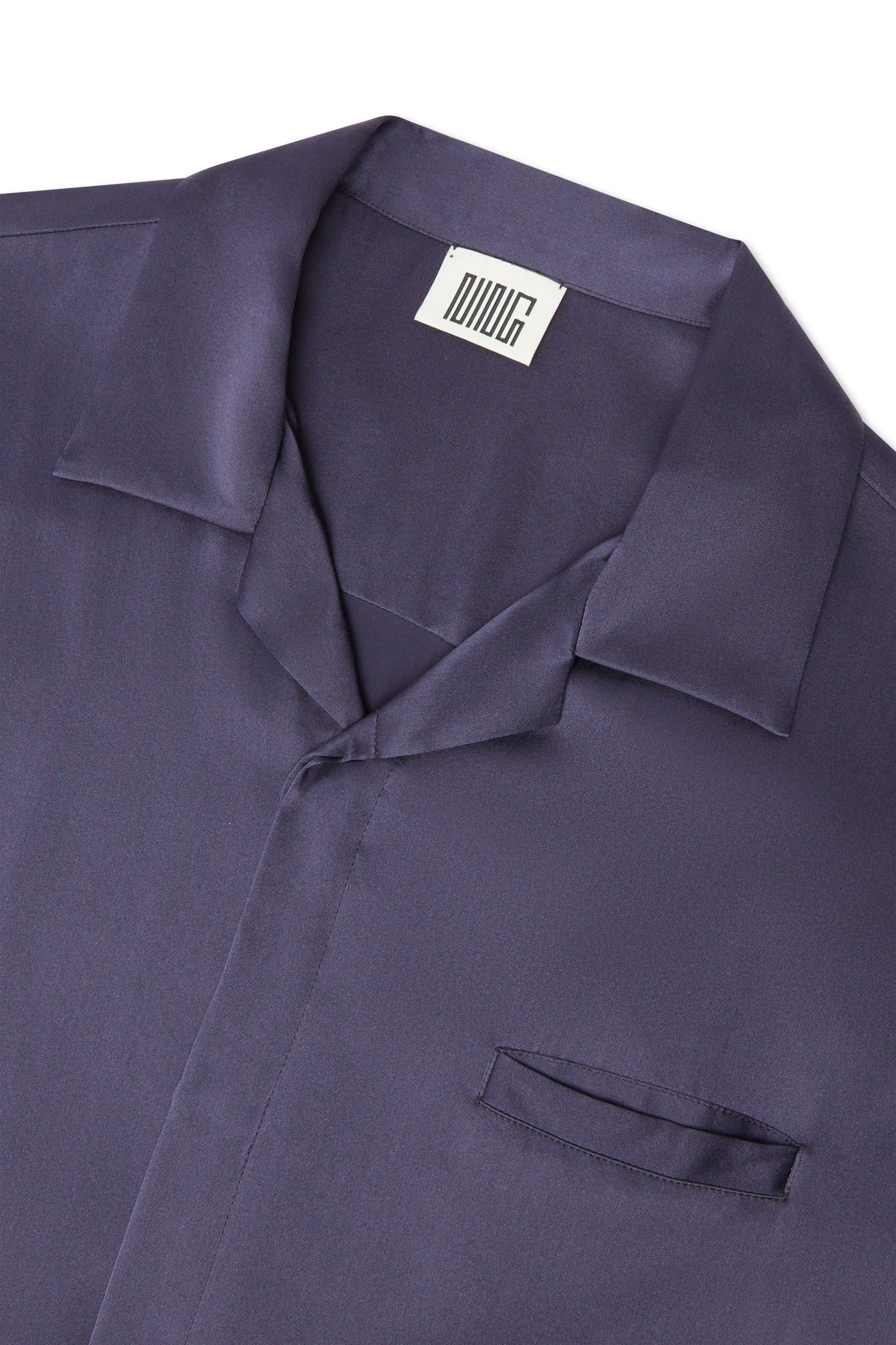 Resort Short Sleeve Mulberry Silk Shirt Inkling