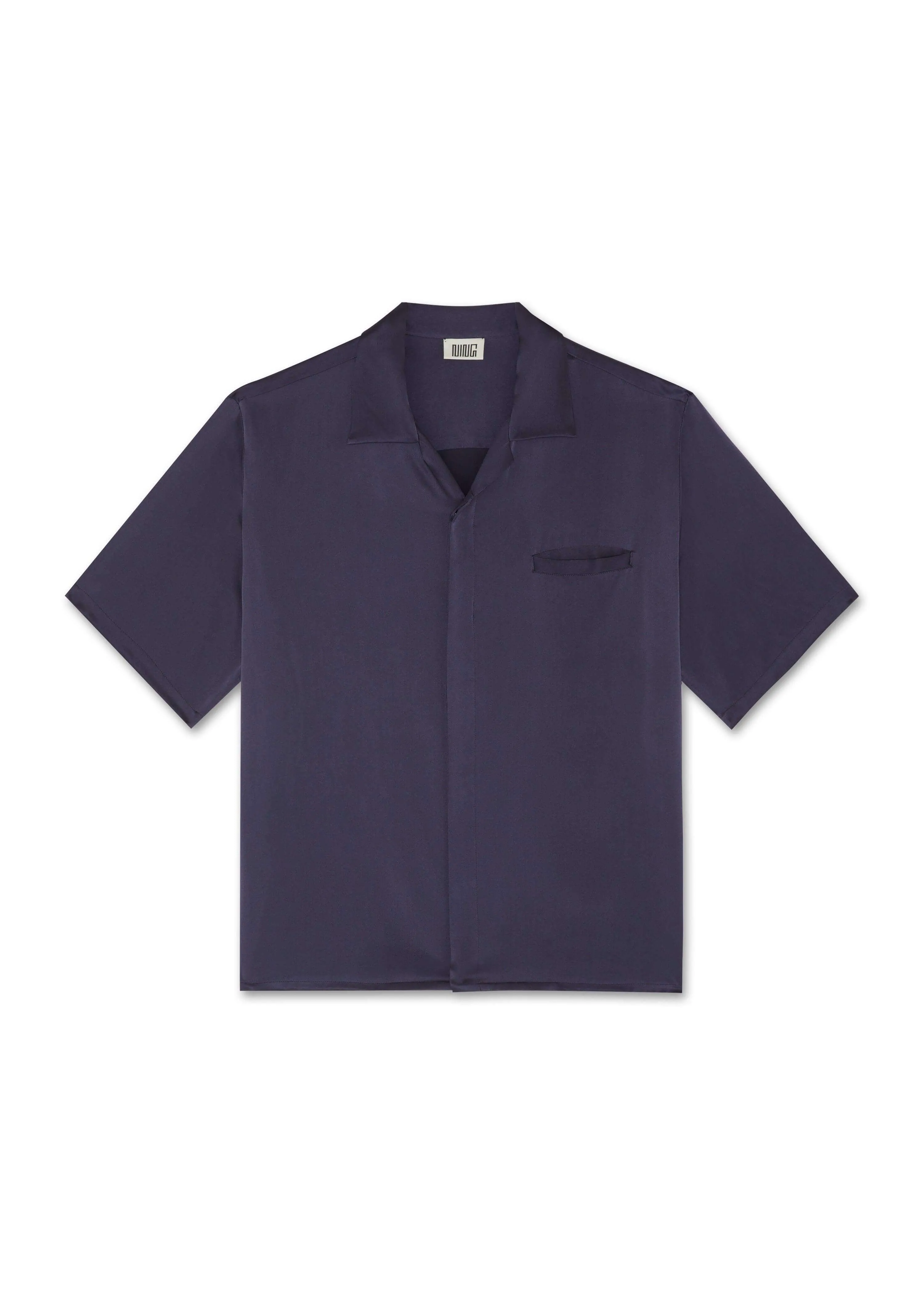 Resort Short Sleeve Mulberry Silk Shirt Inkling