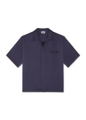 Resort Short Sleeve Mulberry Silk Shirt Inkling