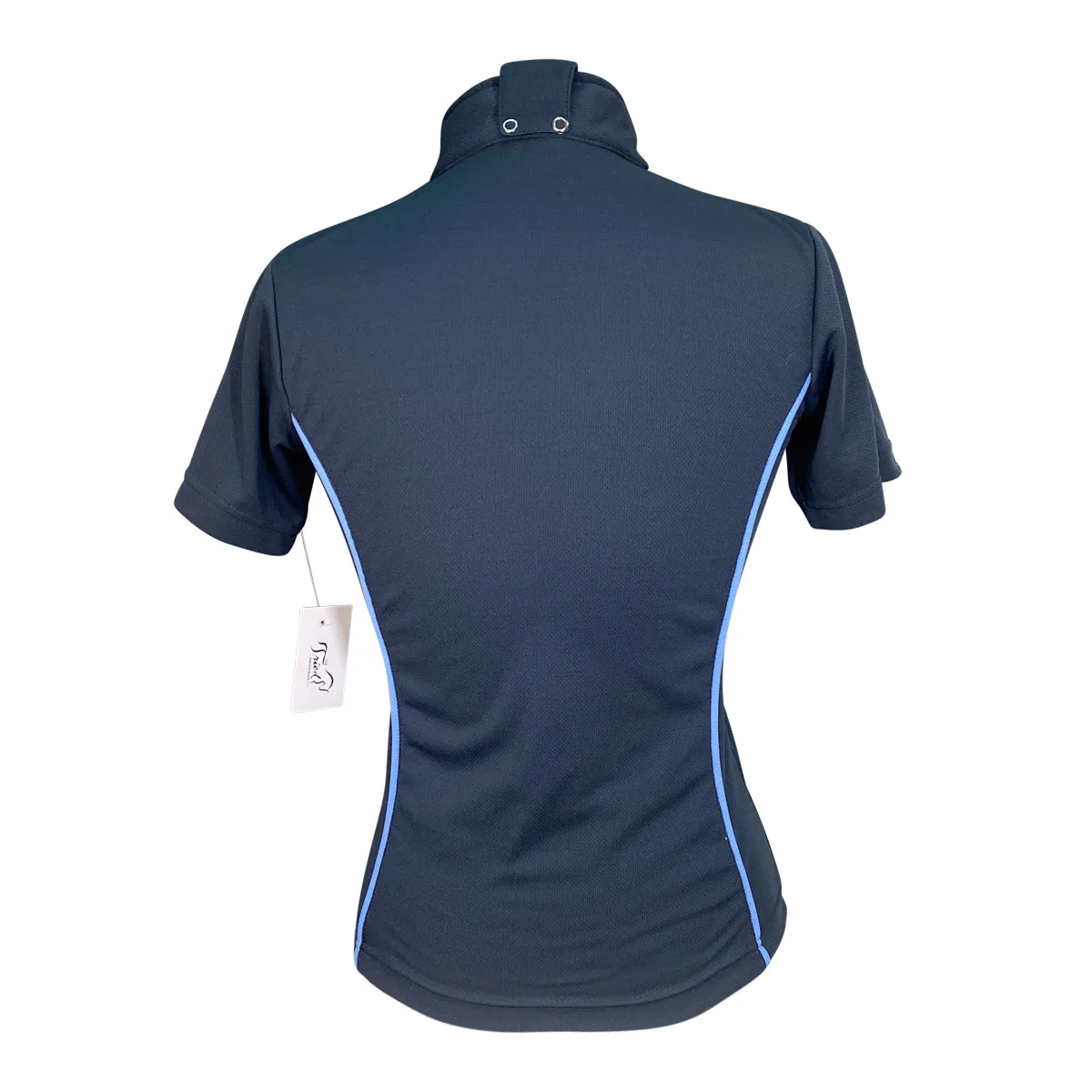 Riding Sport Perforated 1/4 Zip Shirt in Navy/Blue - Women's Medium
