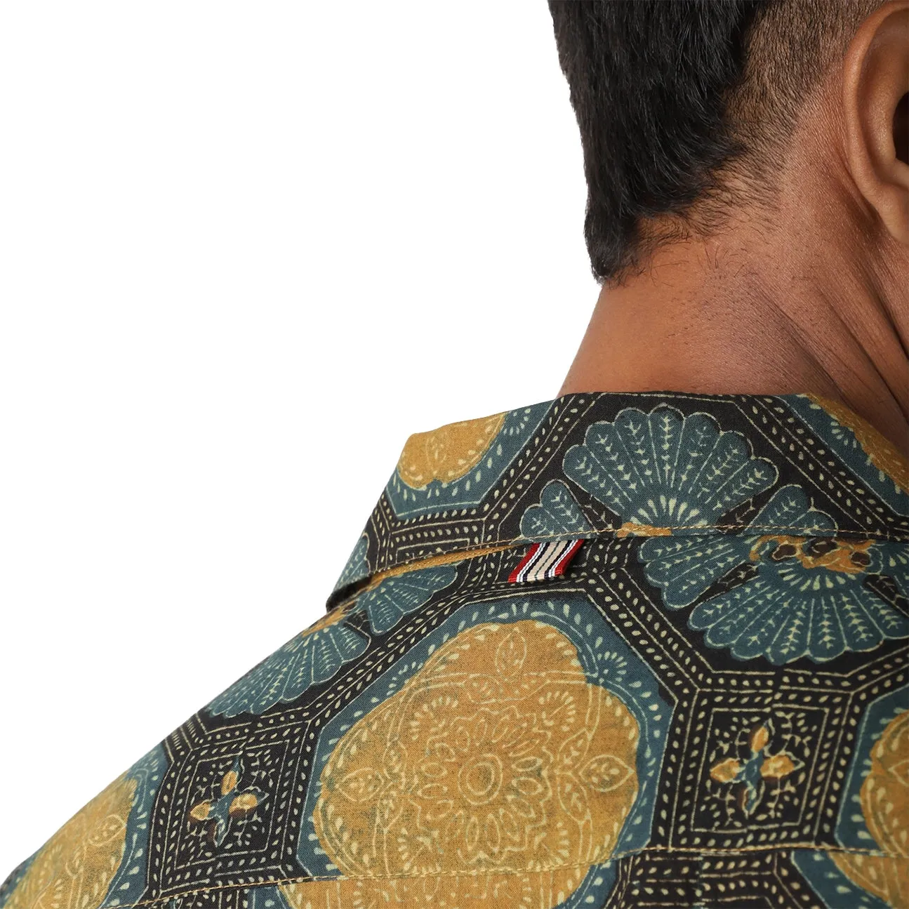 Ronen Short Sleeve Shirt - Ajrakh