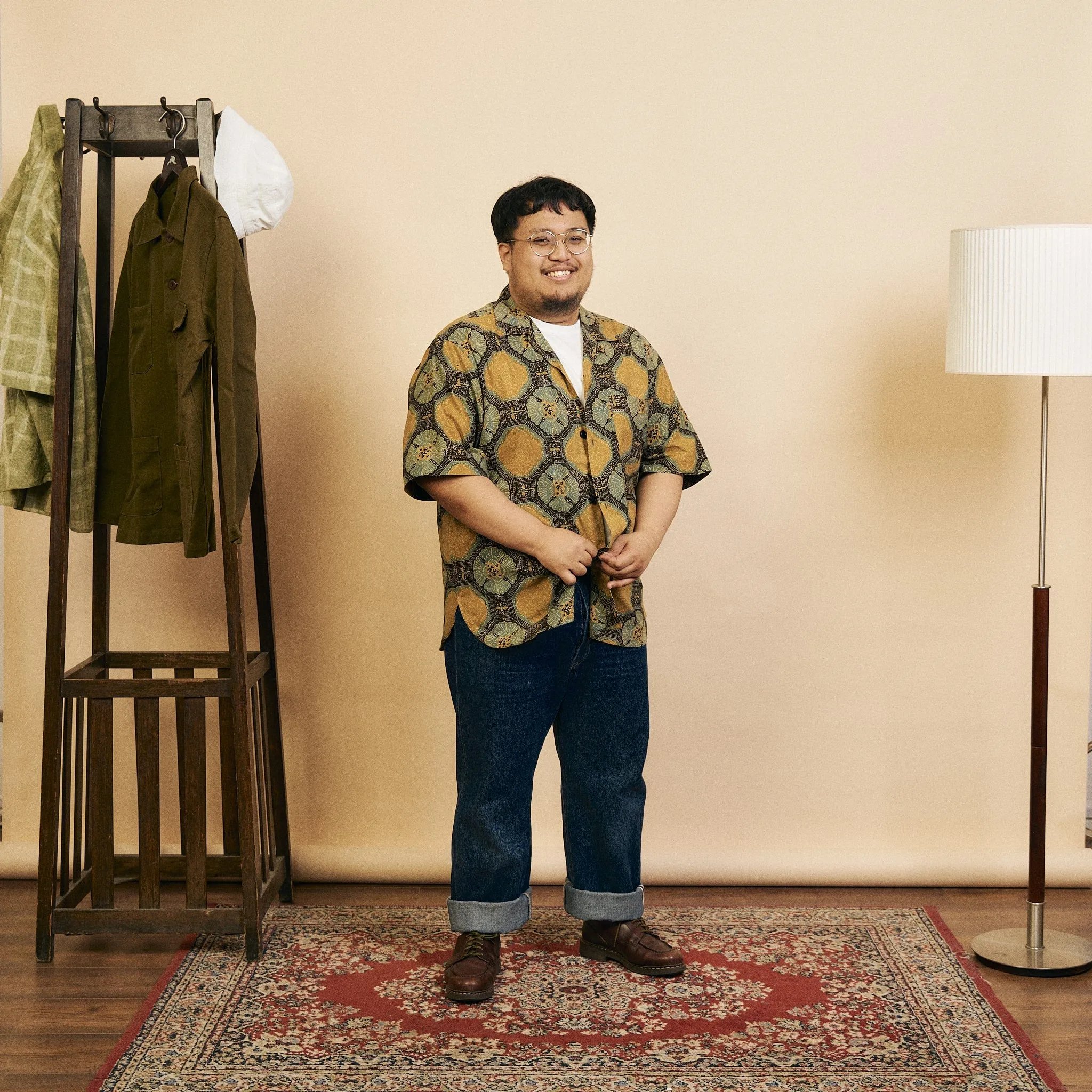 Ronen Short Sleeve Shirt - Ajrakh