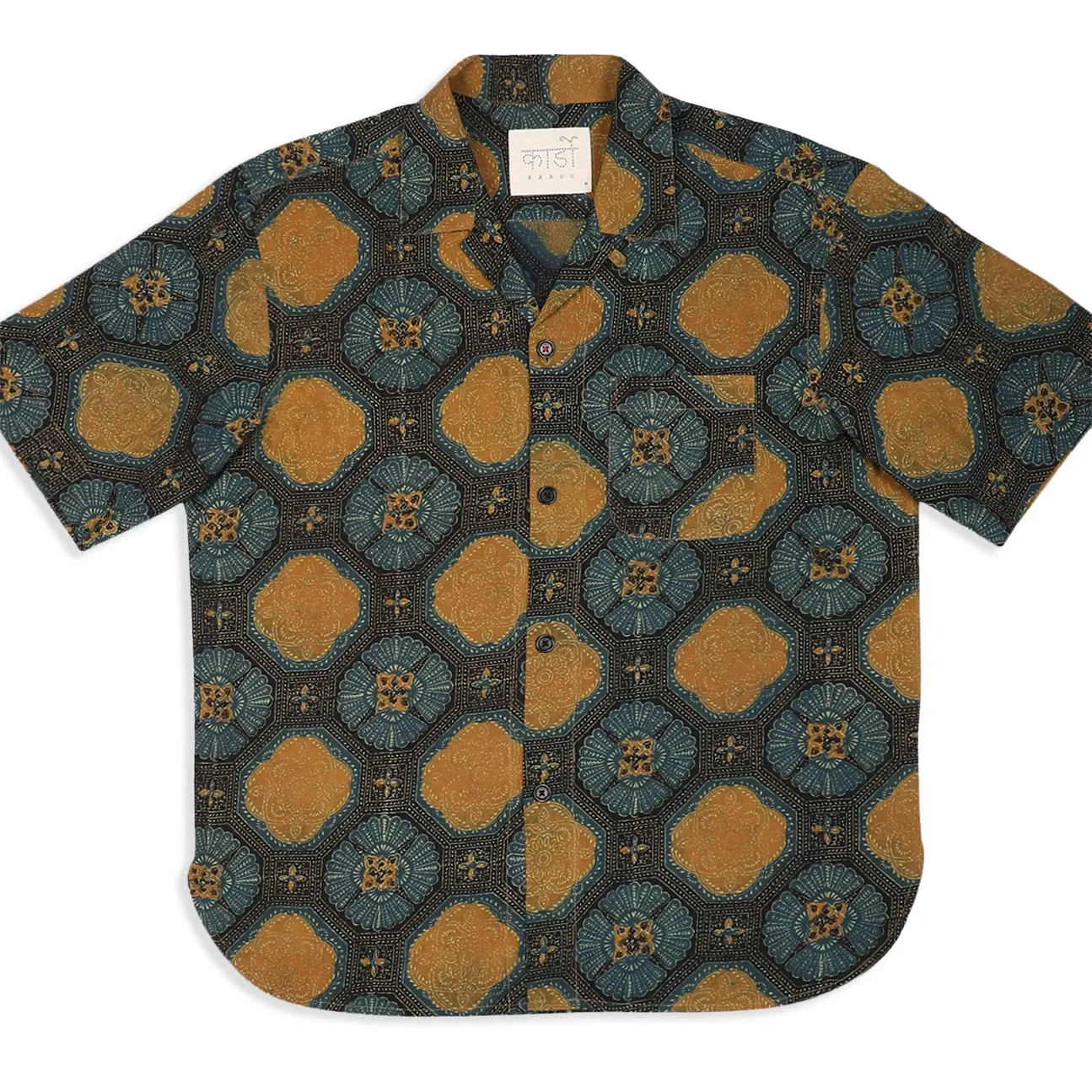 Ronen Short Sleeve Shirt - Ajrakh