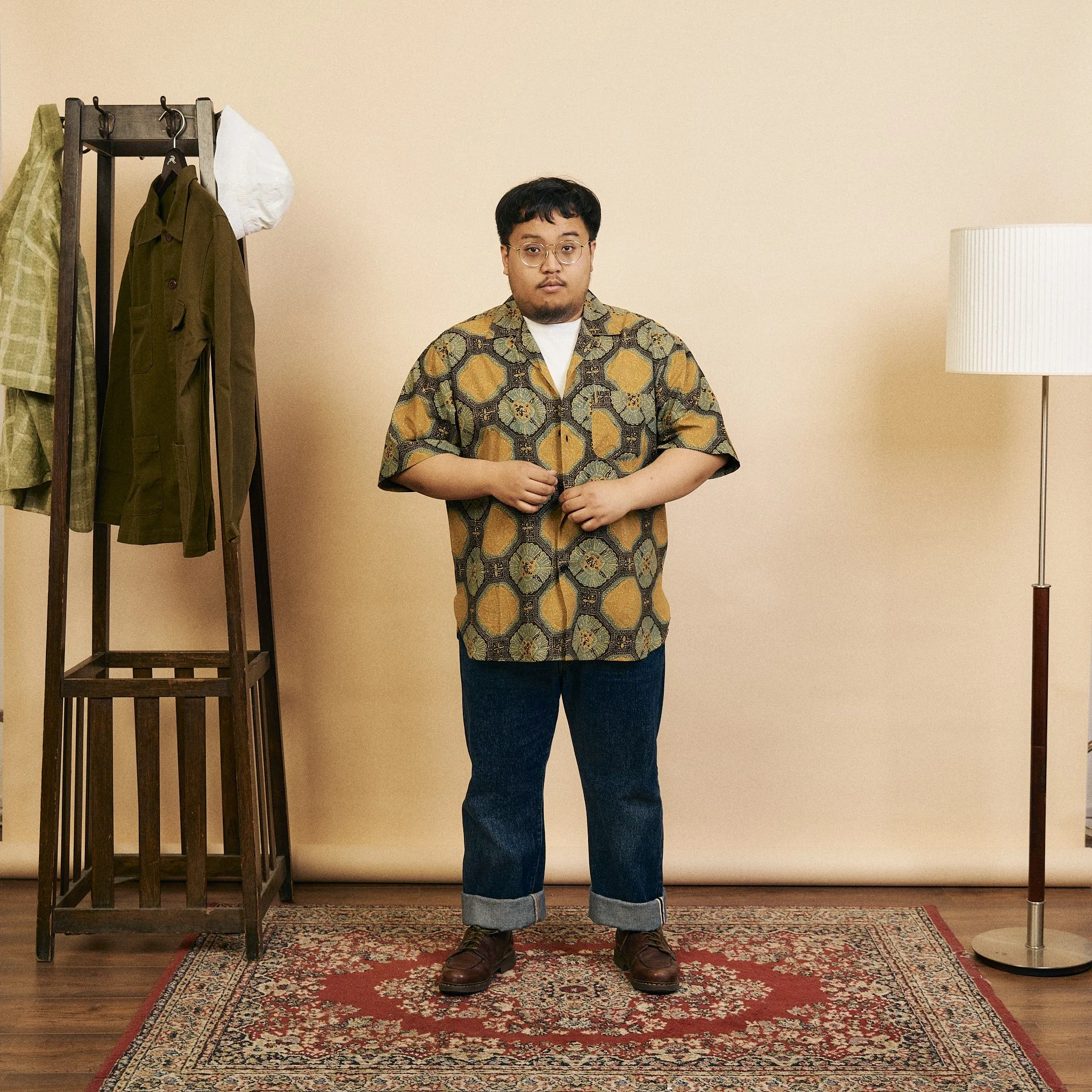 Ronen Short Sleeve Shirt - Ajrakh