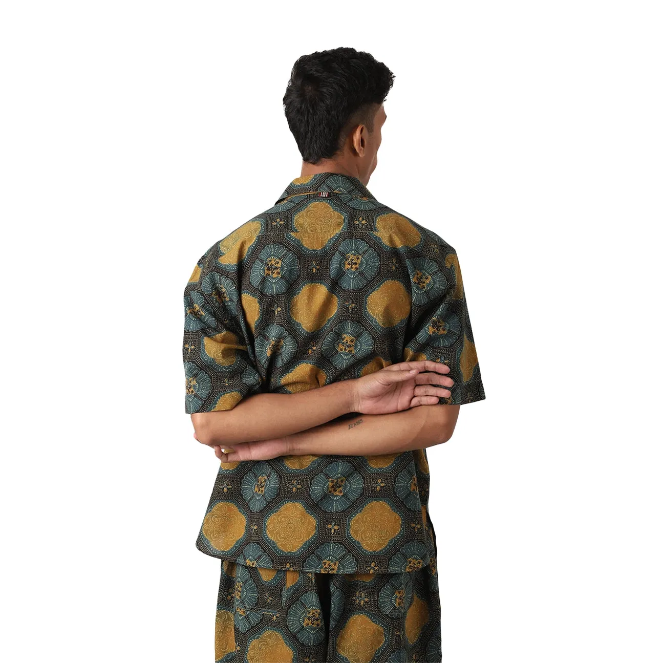 Ronen Short Sleeve Shirt - Ajrakh