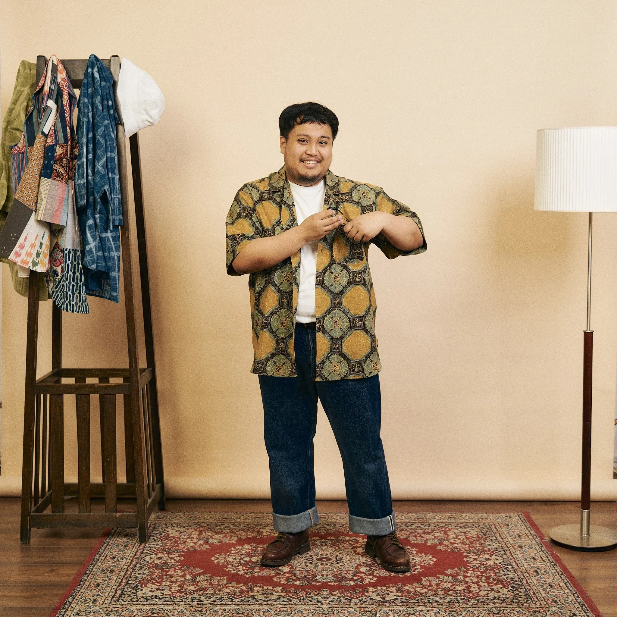 Ronen Short Sleeve Shirt - Ajrakh