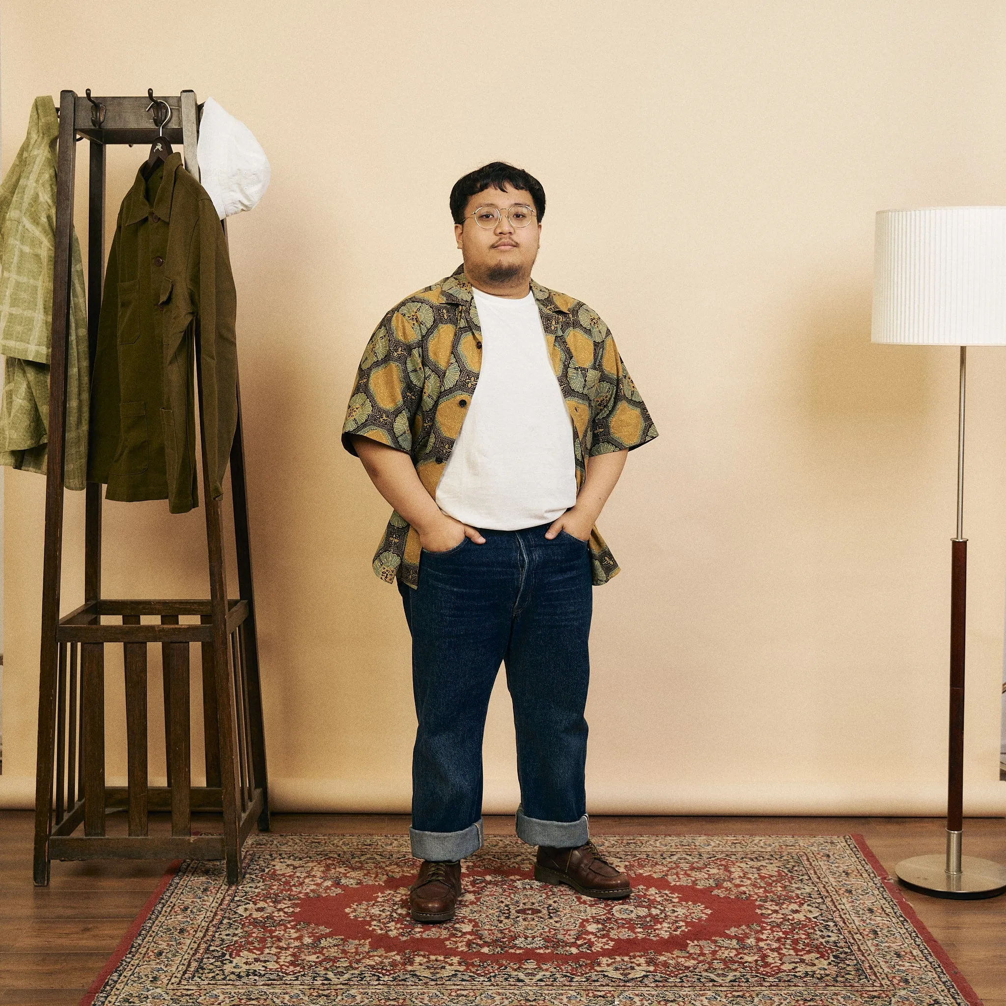 Ronen Short Sleeve Shirt - Ajrakh