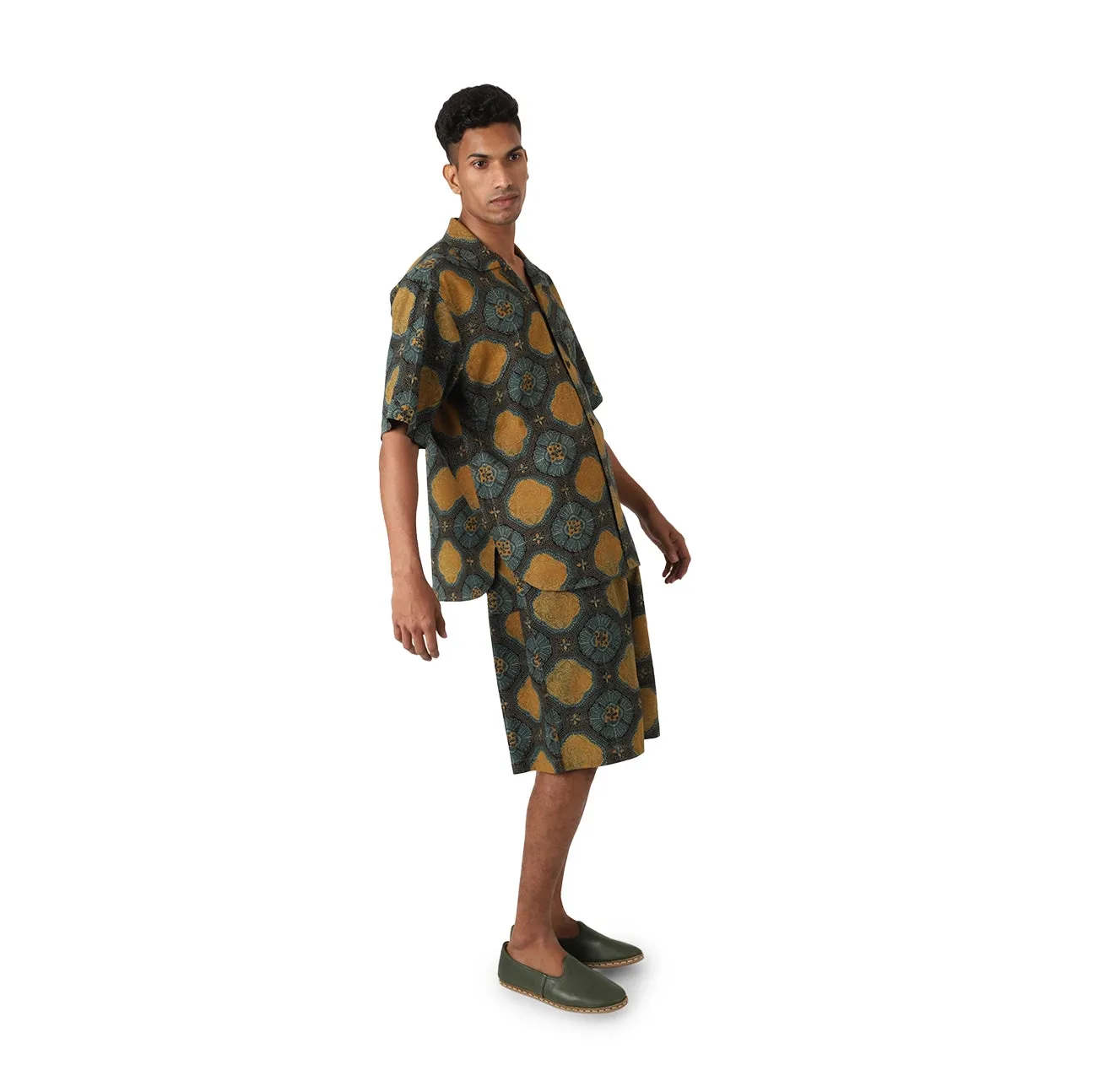 Ronen Short Sleeve Shirt - Ajrakh