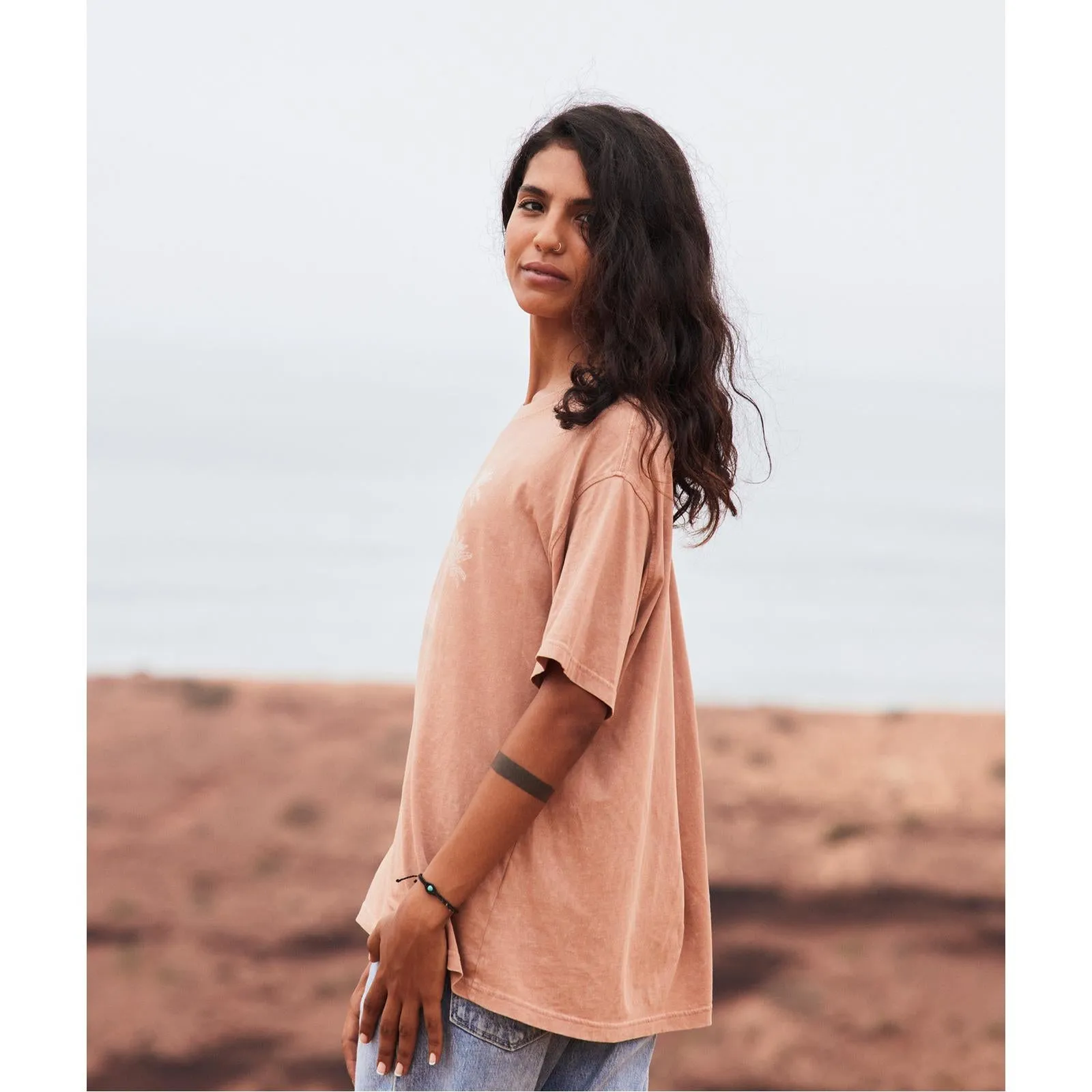 Roxy Womens Moonlight Sunset Short Sleeve T-Shirt