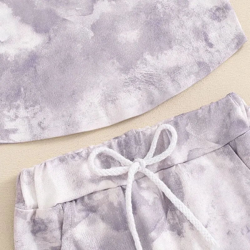 Short Sleeve Tie Dye Baby Set