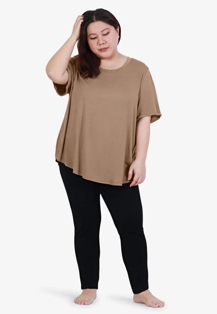 Shyna Super Soft & Light Short Sleeve Tee - Black