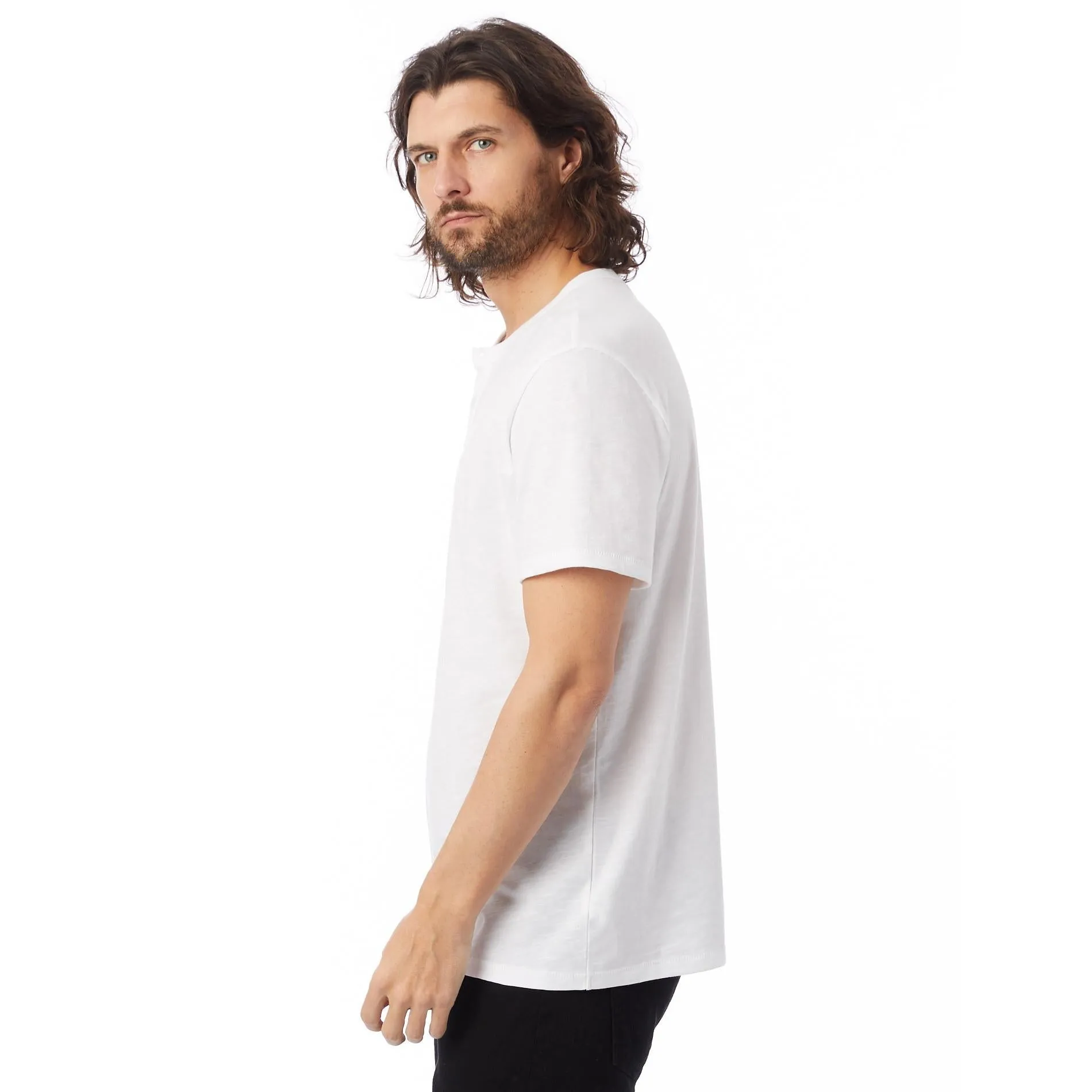 Slub Henley Tee (White)