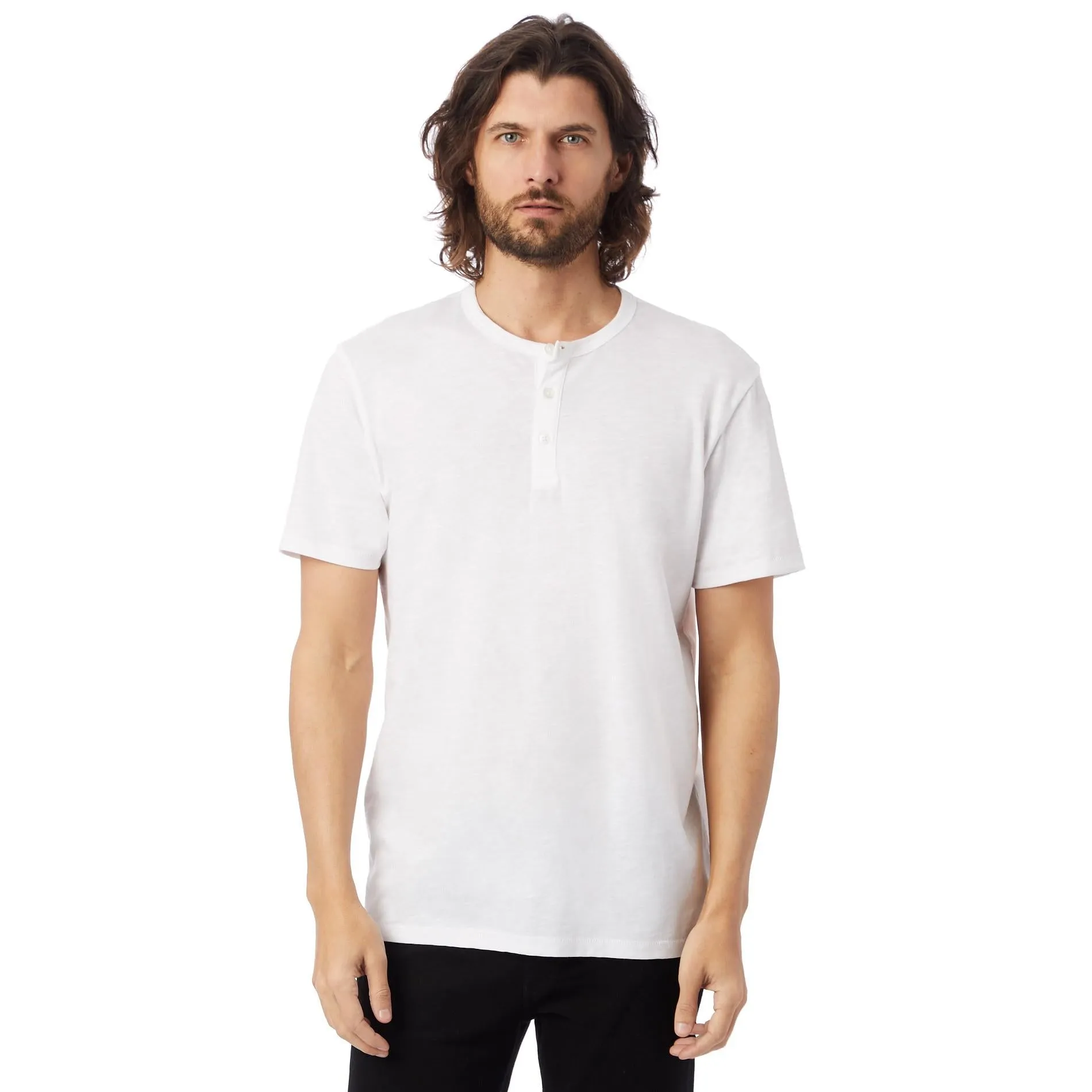 Slub Henley Tee (White)