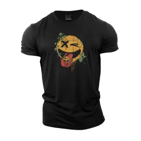 Smiley Stick Out Tongue Cotton T-Shirt