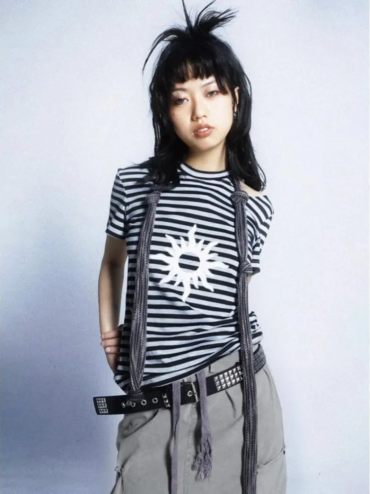 Solar Chic Striped Short Sleeve T-Shirt