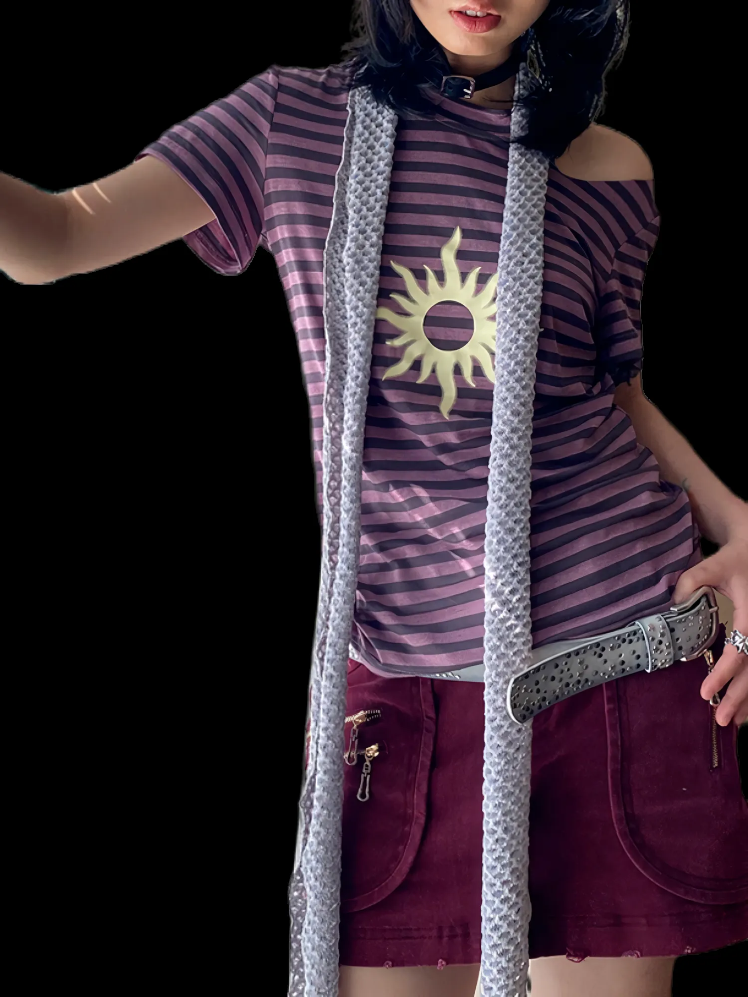 Solar Chic Striped Short Sleeve T-Shirt