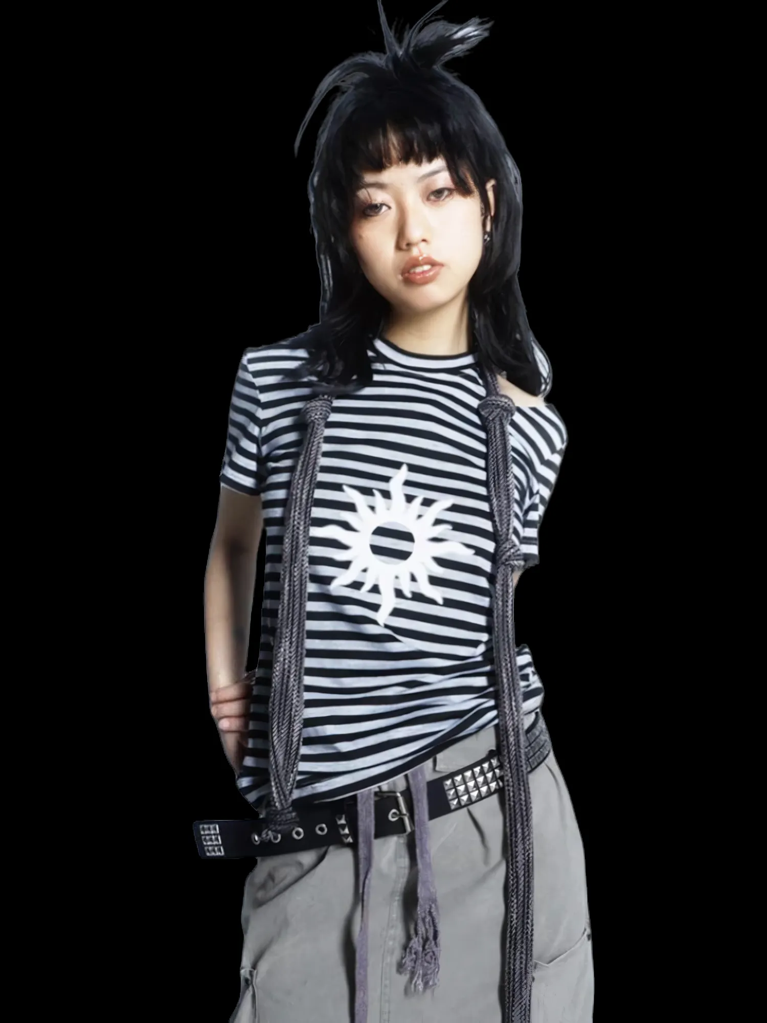Solar Chic Striped Short Sleeve T-Shirt