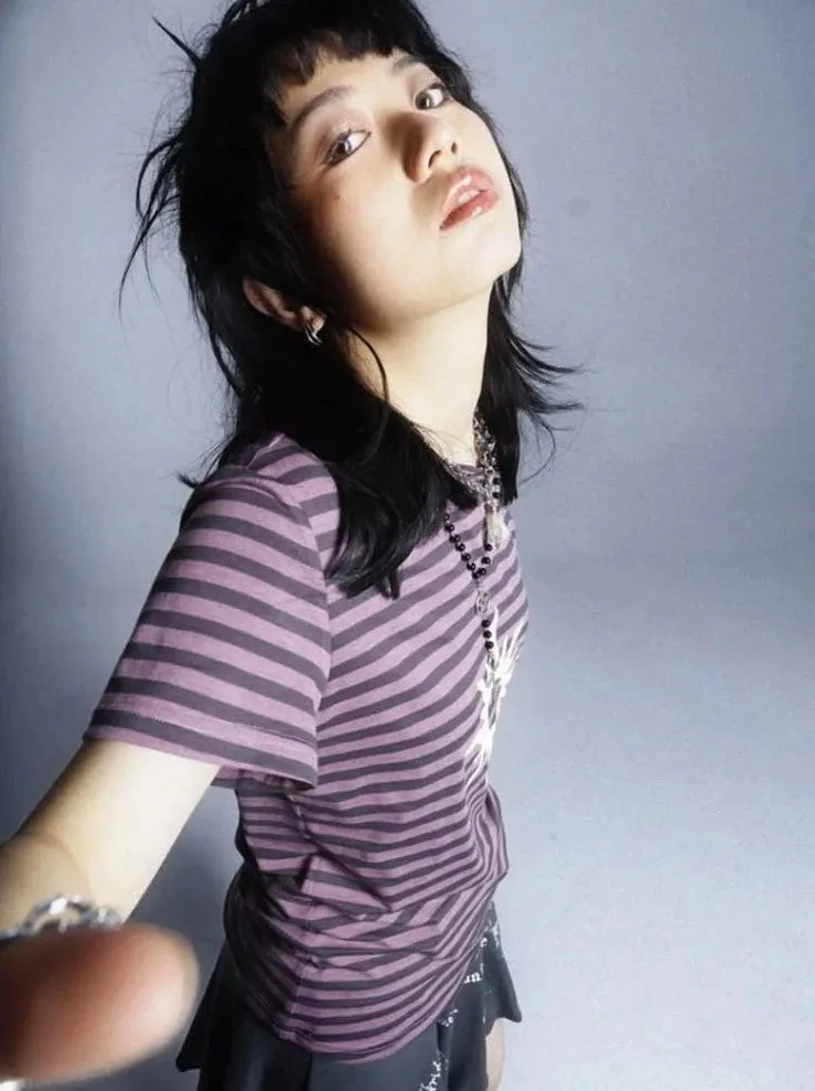Solar Chic Striped Short Sleeve T-Shirt