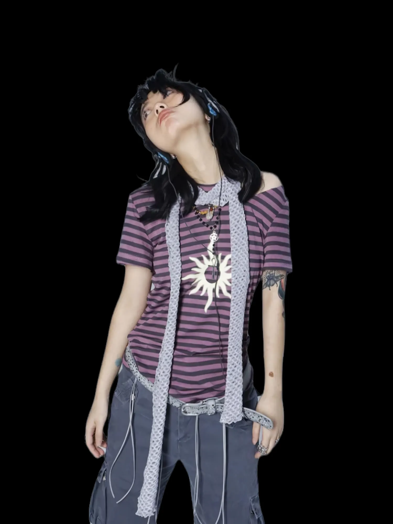 Solar Chic Striped Short Sleeve T-Shirt
