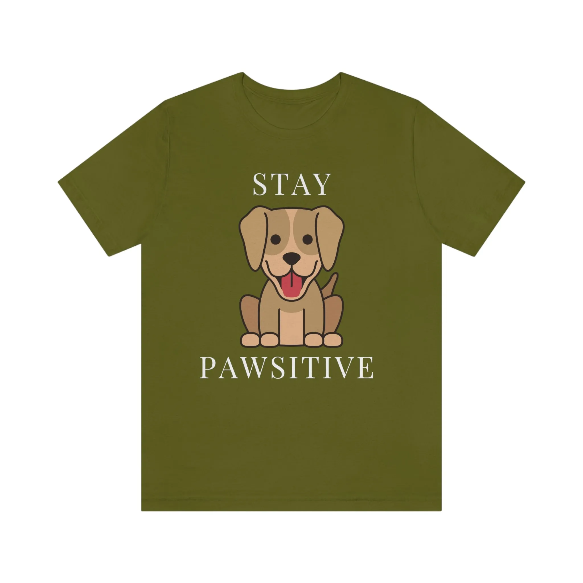 STAY PAWSITIVE Unisex Jersey Short Sleeve Tee