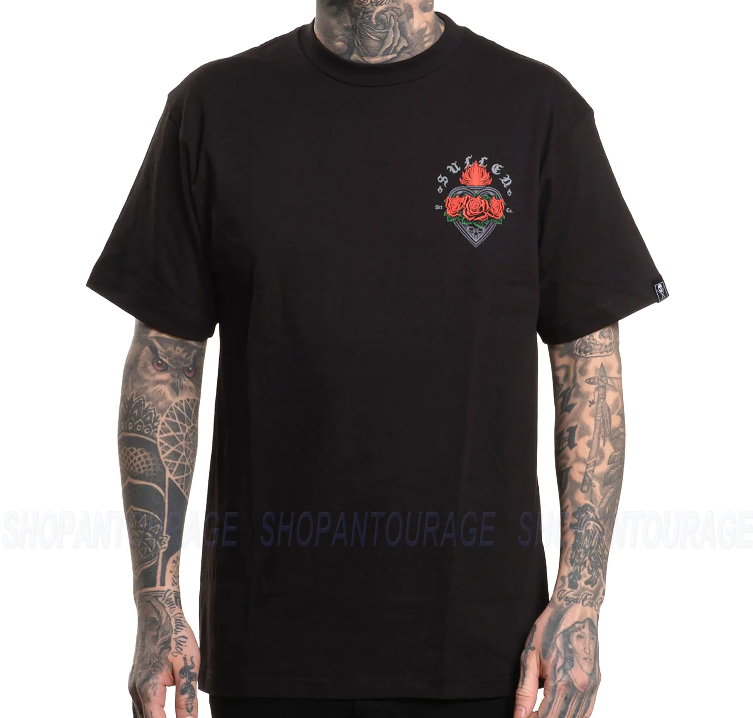 Sullen Art Collective Sacred Roses Standard SCM7214 Short Sleeve Men`s T-shirt