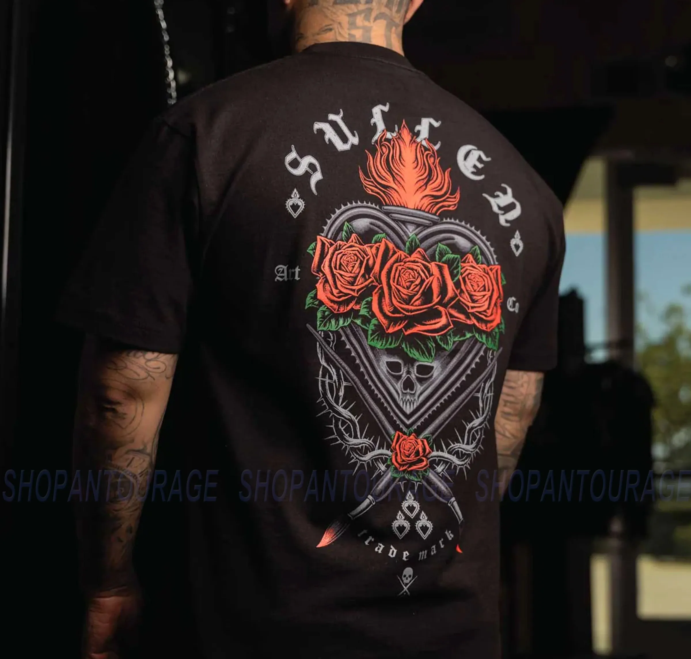 Sullen Art Collective Sacred Roses Standard SCM7214 Short Sleeve Men`s T-shirt