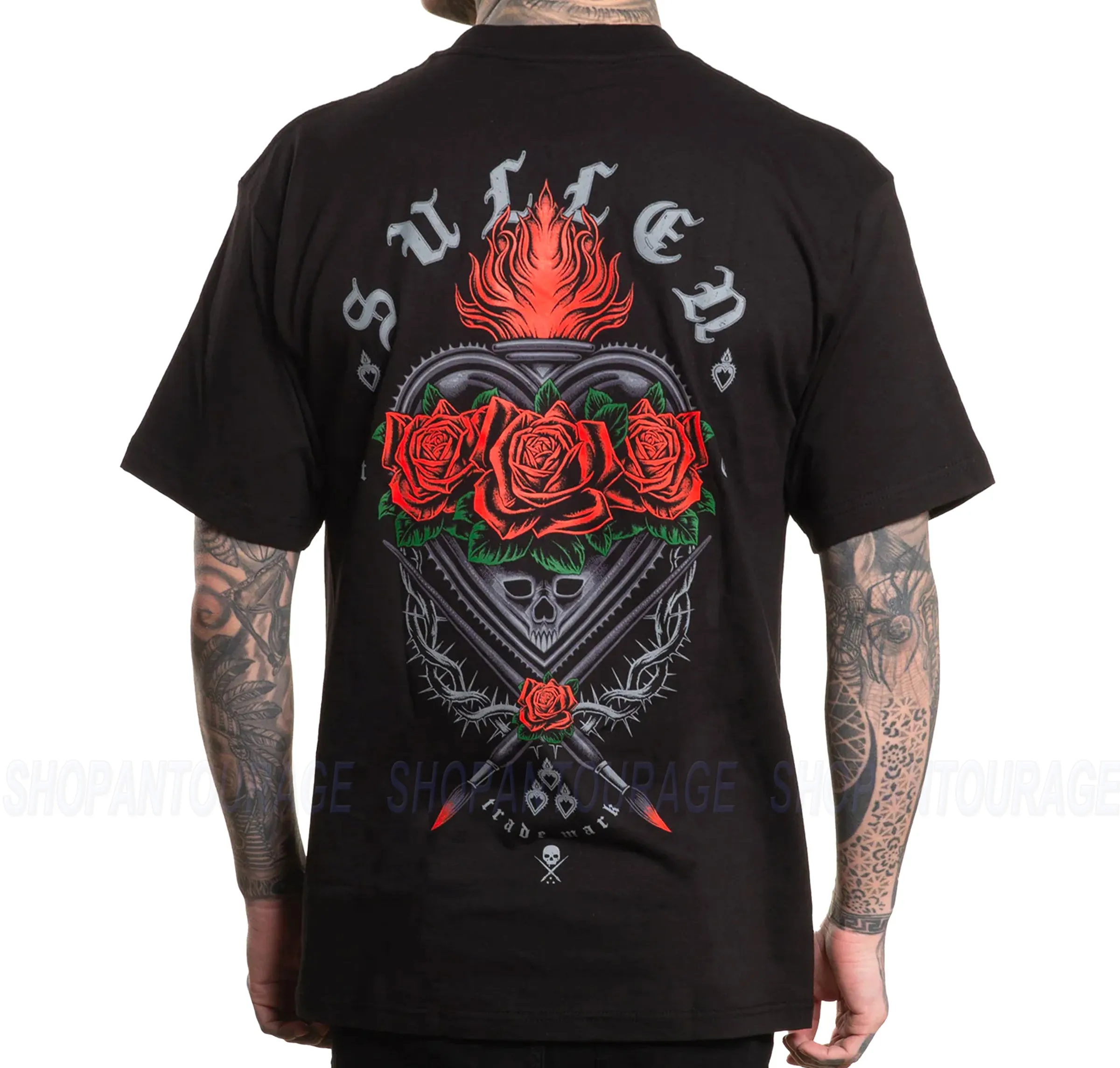 Sullen Art Collective Sacred Roses Standard SCM7214 Short Sleeve Men`s T-shirt