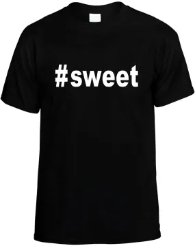 #Sweet Hashtag Candy Lover Unisex T-Shirt Novelty Graphic Tee Shirt