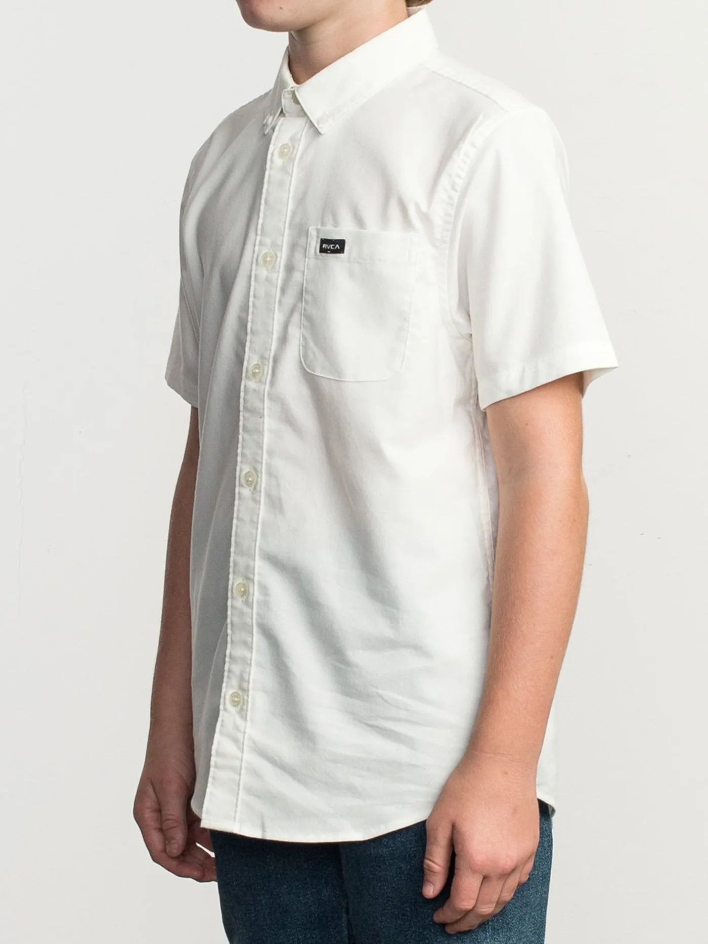 That'll Do Stretch Short Sleeve Buttondown Shirt (Boys 7-14)