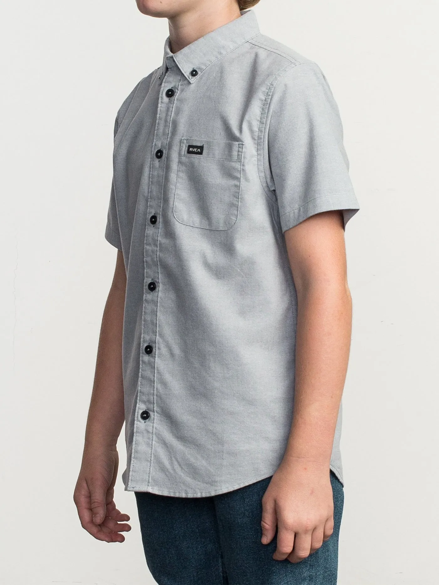 That'll Do Stretch Short Sleeve Buttondown Shirt (Boys 7-14)