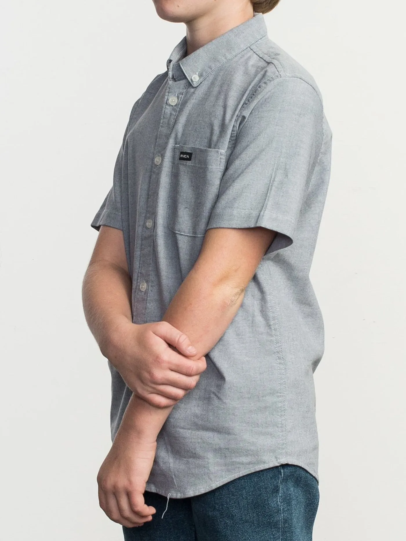 That'll Do Stretch Short Sleeve Buttondown Shirt (Boys 7-14)